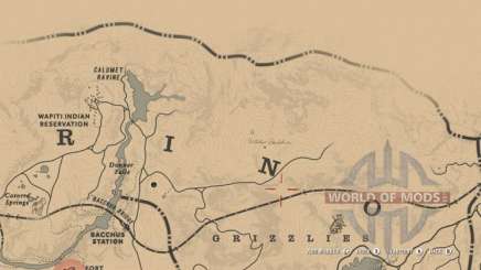 Karte der Hexenhütte in RDR 2
