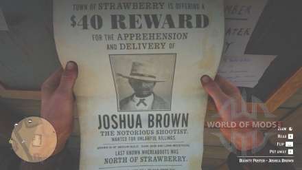 Bounty Jagd in RDR 2: Joshua Brown. Leitfaden für die passage