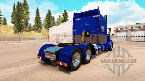 Die Haut Blau und Grau für den truck-Peterbilt 3 für American Truck Simulator