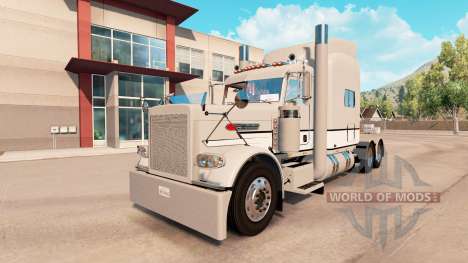 Haut Grau & Weiß Peterbilt 389 Traktor für American Truck Simulator