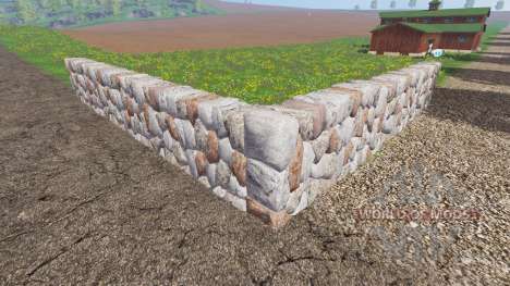 Stone wall v2.0 für Farming Simulator 2015