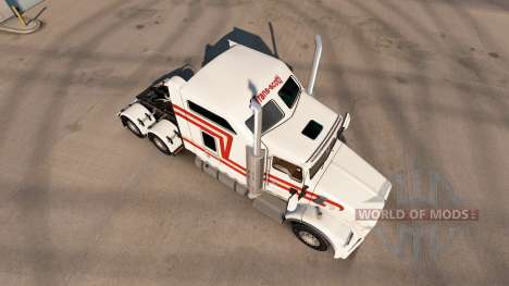 La peau Trans-Scotti sur tracteur Kenworth T800 pour American Truck Simulator