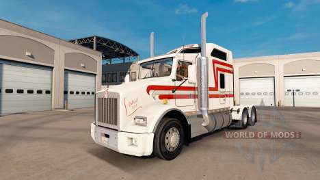 La peau Trans-Scotti sur tracteur Kenworth T800 pour American Truck Simulator