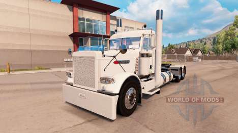 Dorfbewohner weißen skin für den truck-Peterbilt für American Truck Simulator