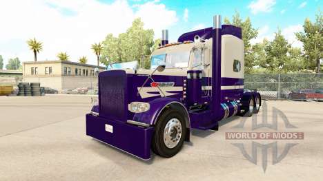 La peau Pourpre Courir pour le camion Peterbilt  pour American Truck Simulator