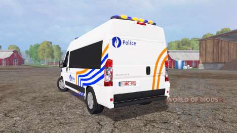 Peugeot Boxer Police vitre pour Farming Simulator 2015