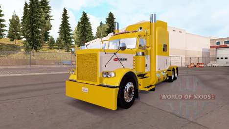 Haut Gelb und Weiß für die truck-Peterbilt 389 für American Truck Simulator