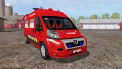 Peugeot Boxer sapeurs-pompiers pour Farming Simulator 2015