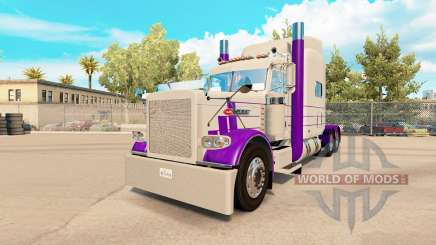 La peau Violet & Gris pour le camion Peterbilt 389 pour American Truck Simulator