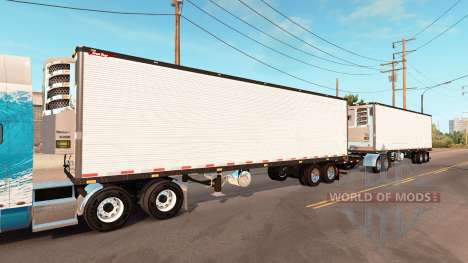 Double refrigerated trailer Great Dane für American Truck Simulator