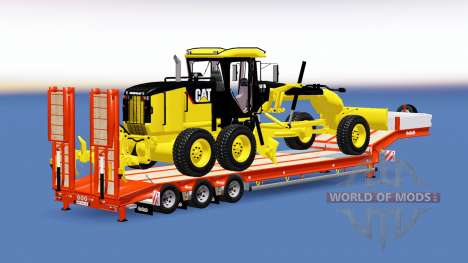 Semitrailer Caterpillar 140M v1.1 pour Euro Truck Simulator 2
