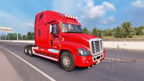 Скин États Logistique на Freightliner Cascadia pour American Truck Simulator