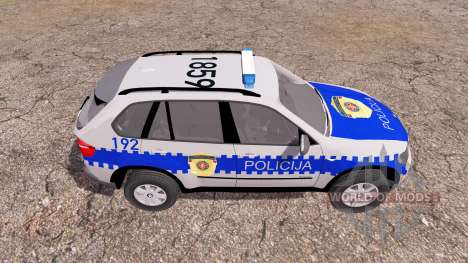 BMW X5 4.8i (E70) serbian police für Farming Simulator 2013