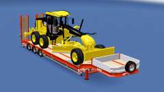 Semitrailer Caterpillar 140M v1.1 für Euro Truck Simulator 2