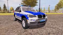 BMW X5 4.8i (E70) serbian police pour Farming Simulator 2013