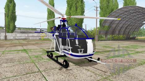 Aerospatiale SE.313B Alouette II police pour Farming Simulator 2017