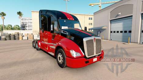 Red skin v1.1 für den Traktor Kenworth T680 für American Truck Simulator