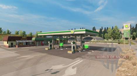 Real gas stations v1.2 pour American Truck Simulator
