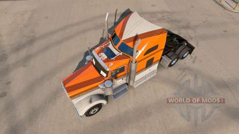 La peau Gris Orange sur le camion Kenworth W900 pour American Truck Simulator