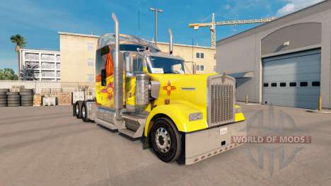 La peau du Nouveau-Mexique sur le camion Kenwort pour American Truck Simulator