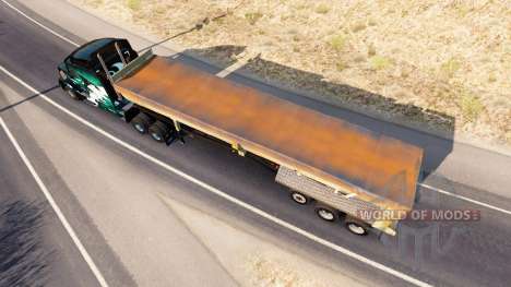 Rusty dumps trailer pour American Truck Simulator