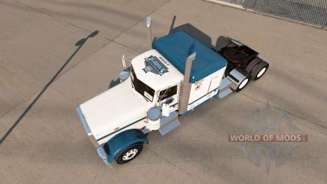Скин Onkel D Logistik v1.1 на Peterbilt 389 für American Truck Simulator