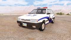 Fiat Uno chinese police für BeamNG Drive