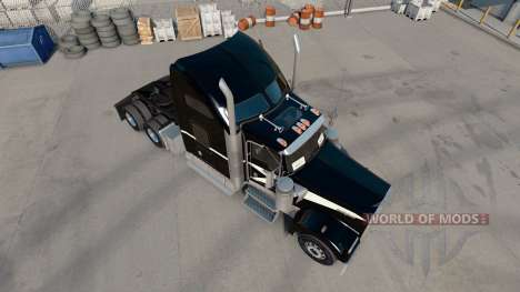 Haut, Schwarz & Mint Grün auf der LKW-Kenworth W für American Truck Simulator