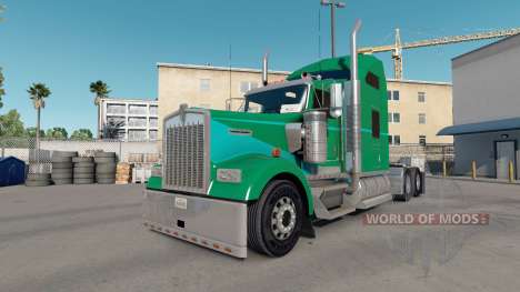 Haut Grüne Tonerde auf die LKW-Kenworth W900 für American Truck Simulator