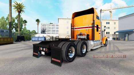 Haut-Staub-Orange auf der LKW-Kenworth W900 für American Truck Simulator