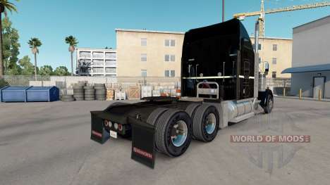 La peau Noir Et Vert Menthe sur le camion Kenwor pour American Truck Simulator