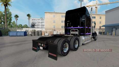 Скин Noir. Violet & Blanc на Kenworth W900 pour American Truck Simulator