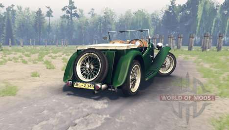 MG TC Midget 1948 für Spin Tires
