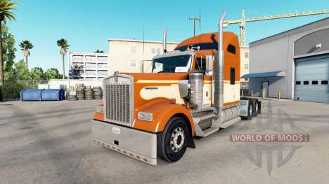 Haut Einer Orange, die auf dem truck-Kenworth W9 für American Truck Simulator