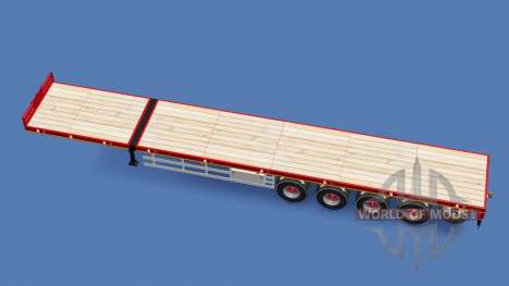 Doll flatbed trailer pour Euro Truck Simulator 2