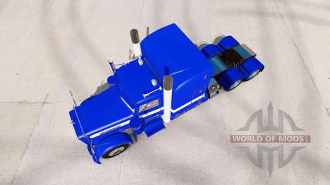 Haut Hard Blue v2.0 Zugmaschine Peterbilt 389 für American Truck Simulator