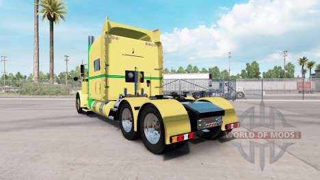 Peau Jaune Vert pour le camion Peterbilt 389 pour American Truck Simulator