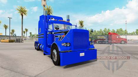 Peau Bleu Canon pour le camion Peterbilt 389 pour American Truck Simulator