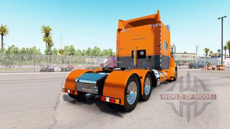 Haut Orange Grau für den truck-Peterbilt 389 für American Truck Simulator