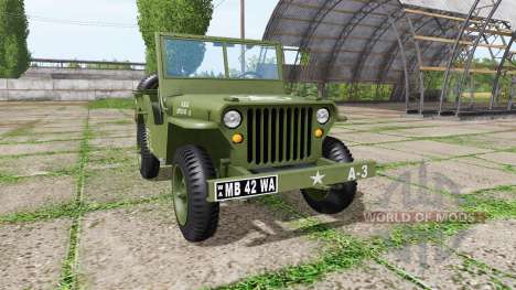 Jeep Willys MB 1942 v1.1 pour Farming Simulator 2017