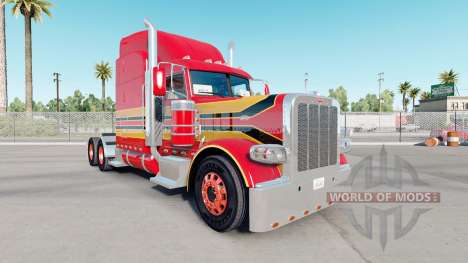 La peau de Bébé Rouge sur le camion Peterbilt 38 pour American Truck Simulator