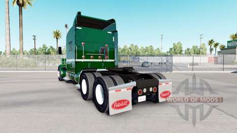 Peau vert foncé pour le camion Peterbilt 389 pour American Truck Simulator