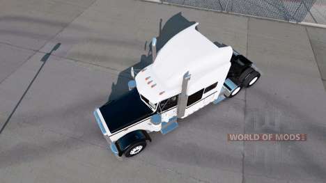 La peau Noir Et Blanc pour le camion Peterbilt 3 pour American Truck Simulator