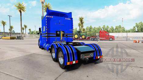 Peau Bleu Canon pour le camion Peterbilt 389 pour American Truck Simulator