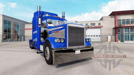 Die Haut Blau und Grau Metallic auf dem truck-Pe für American Truck Simulator