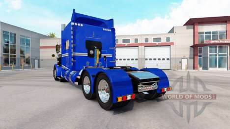 La peau Bleu Et Gris Métallisé sur le camion Pet pour American Truck Simulator