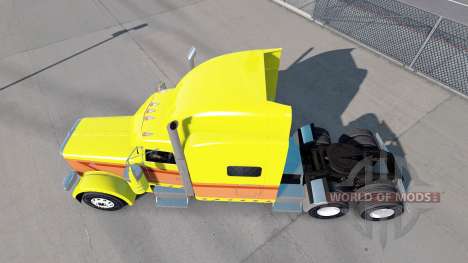 Peau Jaune Éclater sur le camion Peterbilt 389 pour American Truck Simulator