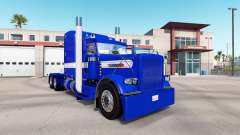 Haut Hard Blue v2.0 Zugmaschine Peterbilt 389 für American Truck Simulator