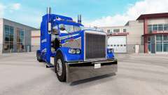 La peau Bleu Et Gris Métallisé sur le camion Peterbilt 389 pour American Truck Simulator