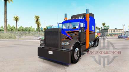 Haut Grau Orange auf der truck-Peterbilt 389 für American Truck Simulator